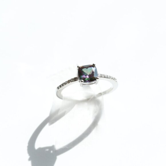 925 Sterling Silver Alexandrite Ring - Picture 3 of 4